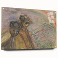 Expressionist Art: Two Men in Landscape - Abstract Expressionism Print