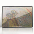 Expressionist Art: Two Men in Landscape - Abstract Expressionism Print