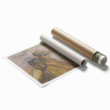 Expressionist Art: Two Men in Landscape - Abstract Expressionism Print