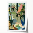 Expressionist Cafe Scene – Vibrant Abstract Cafe Wall Art by Kirchner