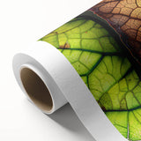 Vibrant rolled canvas wall art showcasing a floral and botanical design with intricate leaves and colorful flowers, perfect for home decor and enhancing aesthetic appeal.