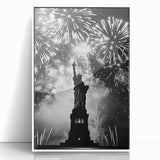 Statue of Liberty Fireworks - 4th of July Wall Art Photography