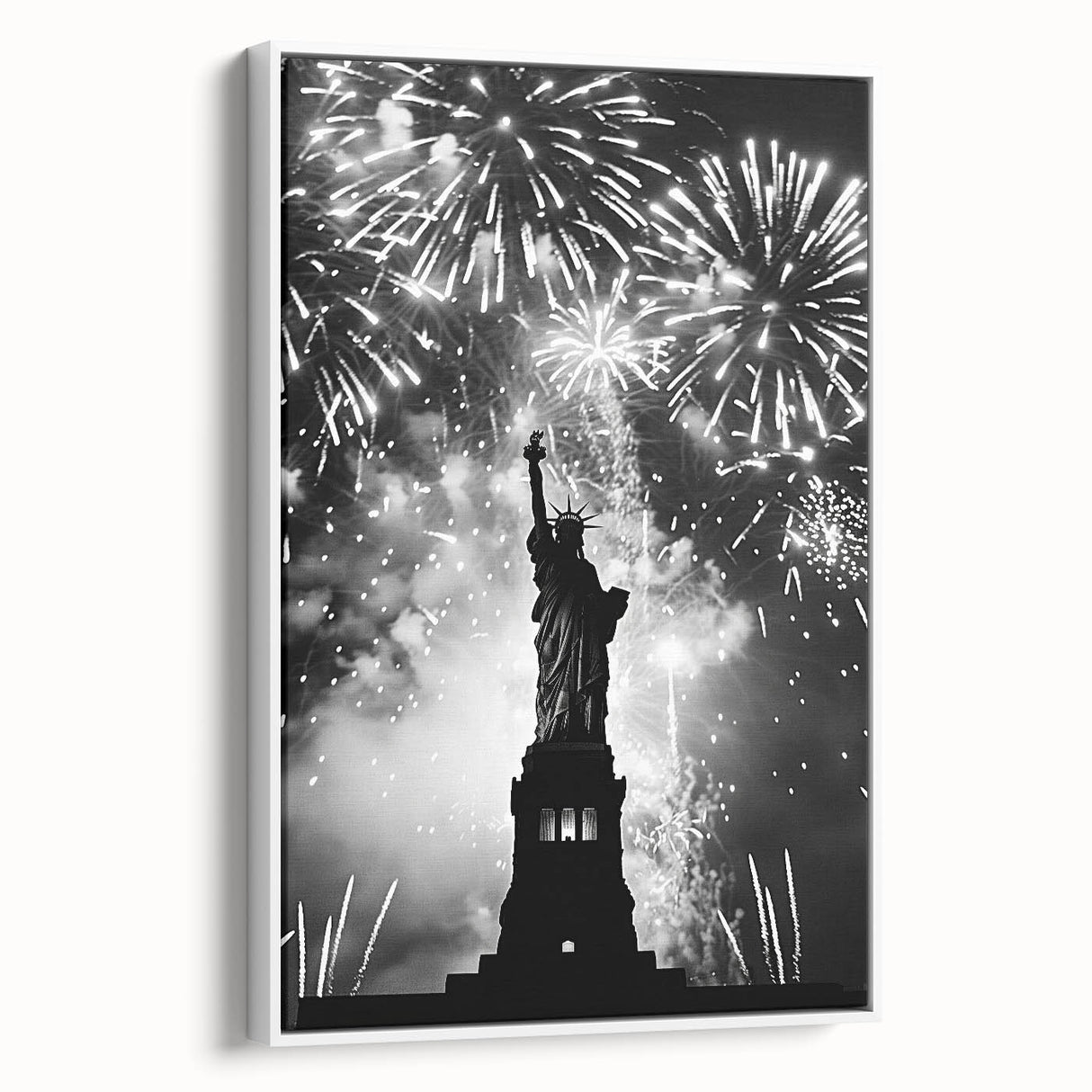 Statue of Liberty Fireworks - 4th of July Wall Art Photography