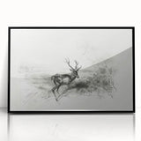 Framed acrylic landscape artwork with a sleek black border, showcasing vibrant colors and intricate details, perfect for modern home decor and art enthusiasts.