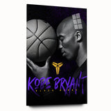 Urban Chic Pop Art Wall Art – Bold Black, Purple, and Yellow Canvas