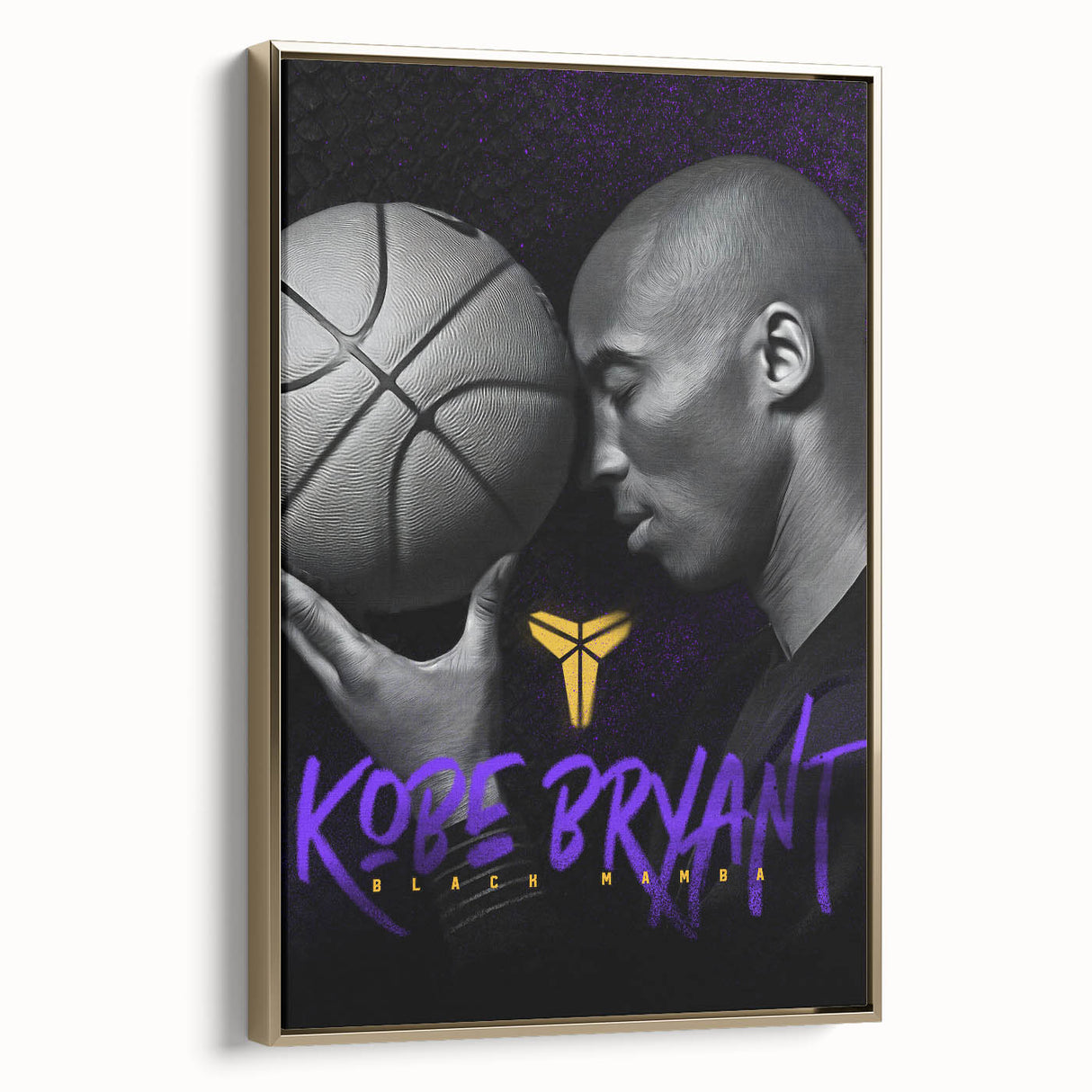 Urban Chic Pop Art Wall Art – Bold Black, Purple, and Yellow Canvas