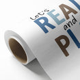 Let’s Read and Play Typography Art – Kids Room Wall Decor