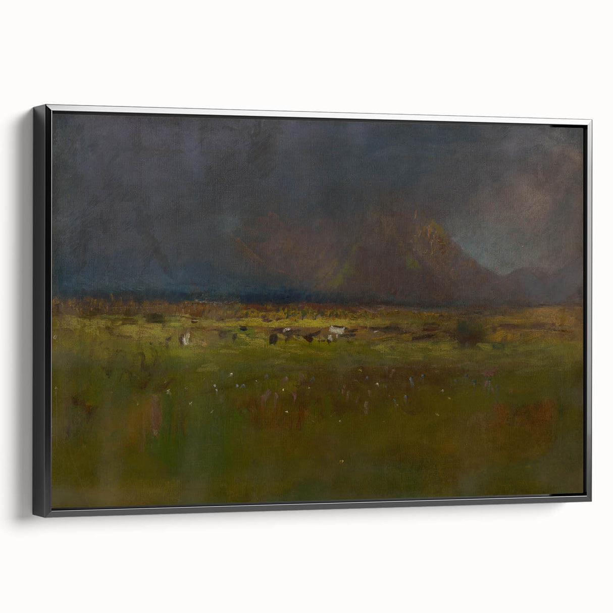 Realism Art Print - Tatras Before a Storm by László Mednyánszky Canvas