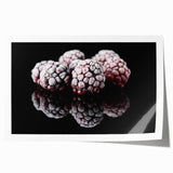 Frozen Blackberry Art – Elegant Food Photography Kitchen Print