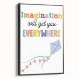Imagination Wall Art - Kids Inspirational Learning Room Decor