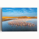 Black and white photograph of a Namibian landscape on large stretched canvas, suitable for kitchen art.