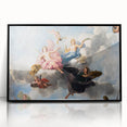 Large abstract wall art depicting a stylized Paris scene in muted grays and blues on a framed acrylic.