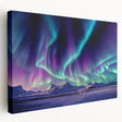 Landscape painting of Icelandic scenery on stretched canvas, with muted earth tones, ideal for kitchen wall art.