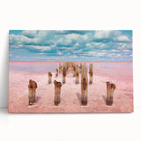 Large black and white acrylic print of Yucatan scenery, ideal for kitchen wall art or bedroom ambiance.