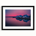 Extra large abstract art print featuring vibrant, textured colors of Connecticut scenery on a black framed canvas.