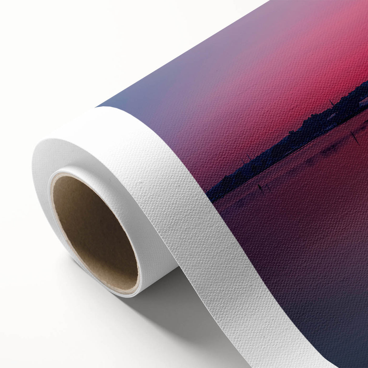Art deco poster of Connecticut scenery in pastel shades on rolled canvas, suitable for nursery wall art.