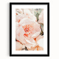 Abstract art print featuring colorful, textured brushstrokes on a large canvas, framed in black, ideal for living room decor.