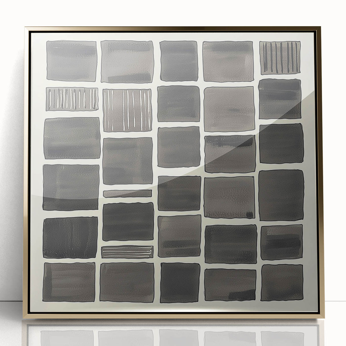 Acrylic Dining Room Artwork – Modern Geometric Abstract Print