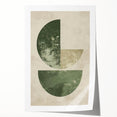 Abstract minimalist wall art print showcasing soft pastel colors and geometric shapes on a textured surface, rolled and ready for framing or display. This stylish decor piece adds a contemporary touch to any room, perfect for modern art enthusiasts.