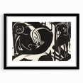 Expressionist Art: Two Mythical Animals - Abstract Expressionism Print