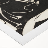 Expressionist Art: Two Mythical Animals - Abstract Expressionism Print