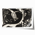 Expressionist Art: Two Mythical Animals - Abstract Expressionism Print