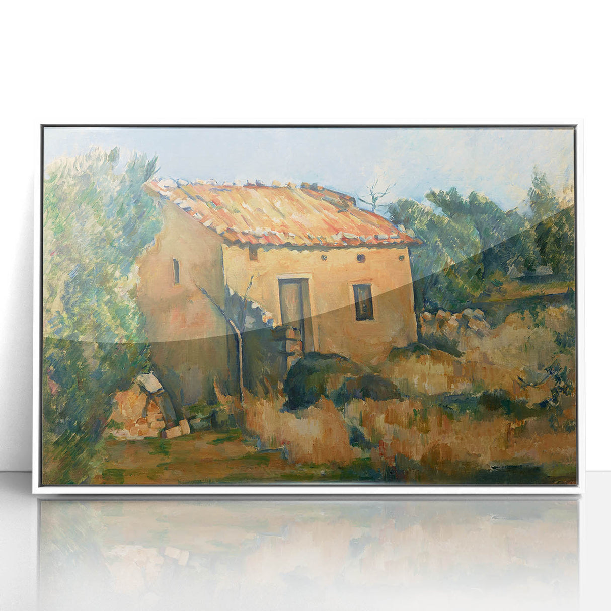 Cézanne Abandoned House Landscape - Impressionist Wall Art Print