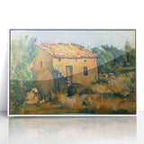 Cézanne Abandoned House Landscape - Impressionist Wall Art Print