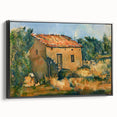 Cézanne Abandoned House Landscape - Impressionist Wall Art Print