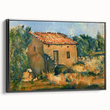 Cézanne Abandoned House Landscape - Impressionist Wall Art Print
