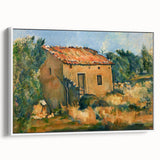 Cézanne Abandoned House Landscape - Impressionist Wall Art Print