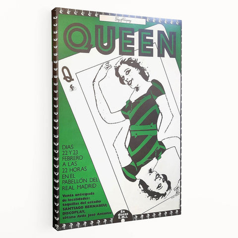Queen 1984 Madrid Concert Poster - Pabellón del Real Madrid