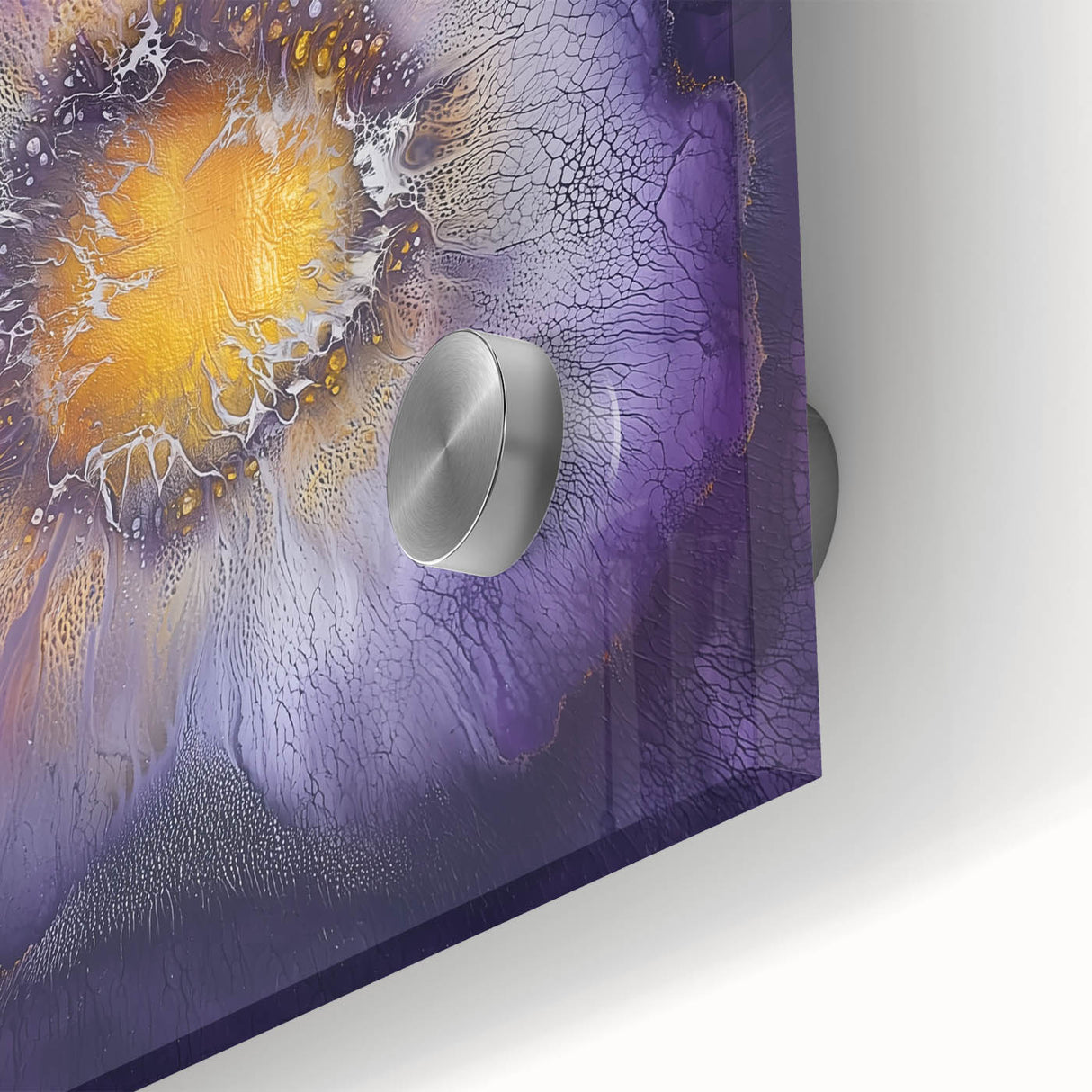 Elegant Dining Room Wall Art – Vibrant Floral Acrylic Print