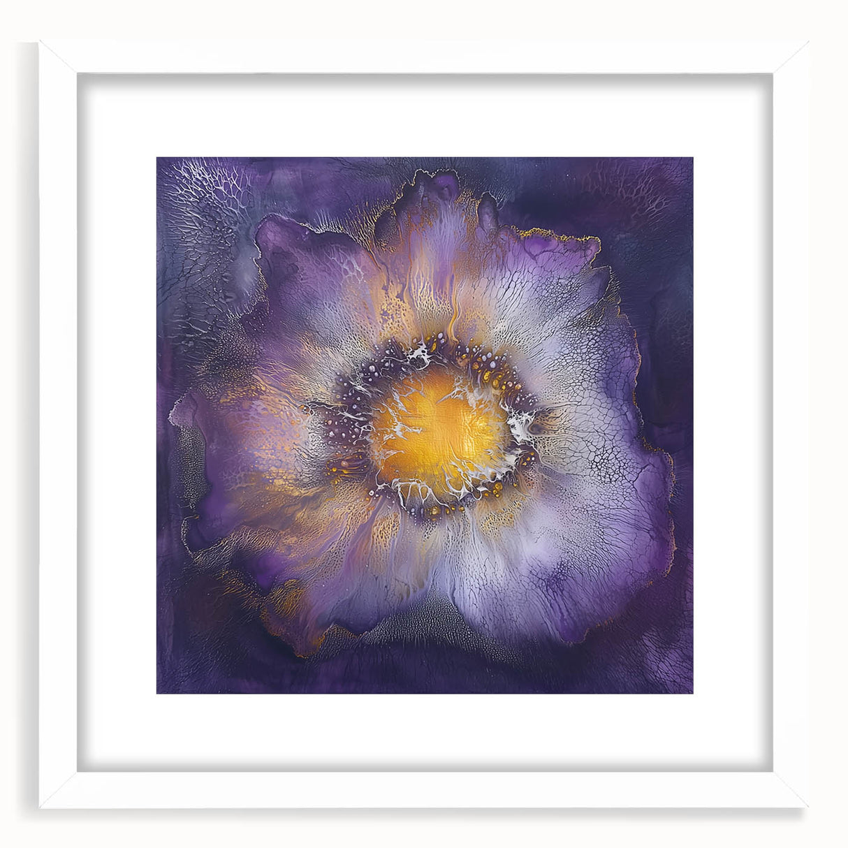 Elegant Dining Room Wall Art – Vibrant Floral Acrylic Print