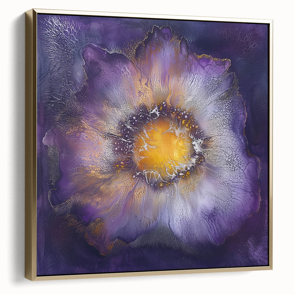 Elegant Dining Room Wall Art – Vibrant Floral Acrylic Print