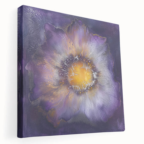 Elegant Dining Room Wall Art – Vibrant Floral Acrylic Print
