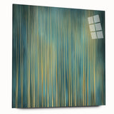 Abstract floral design on acrylic glass side view, showcasing vibrant colors and fluid patterns, perfect for modern home decor or art display.