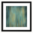 Abstract floral frame with a black mat, showcasing vibrant colors and intricate designs, ideal for modern home decor or gallery display. This elegant artwork enhances any room's aesthetics and adds a touch of sophistication.