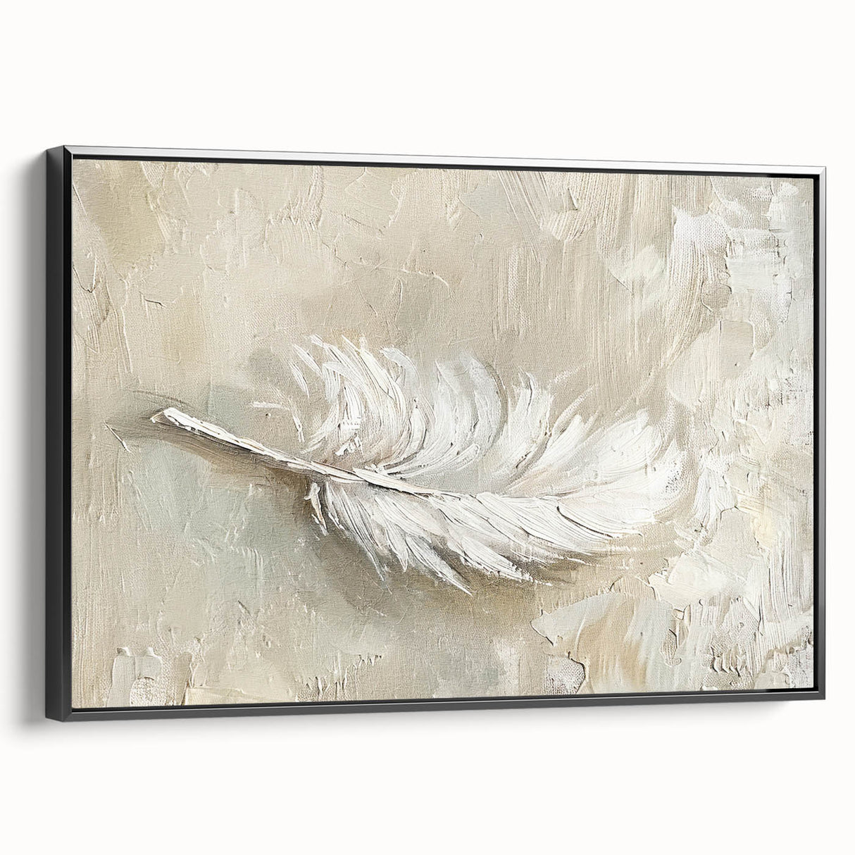 Framed abstract minimalist wall art in black, showcasing a sleek side view, perfect for modern home decor, enhancing contemporary interiors with elegance.