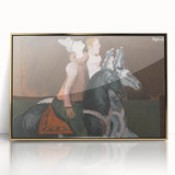 Expressionist Art: Two Riders - Abstract Expressionism Painting Print