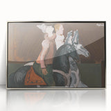 Expressionist Art: Two Riders - Abstract Expressionism Painting Print