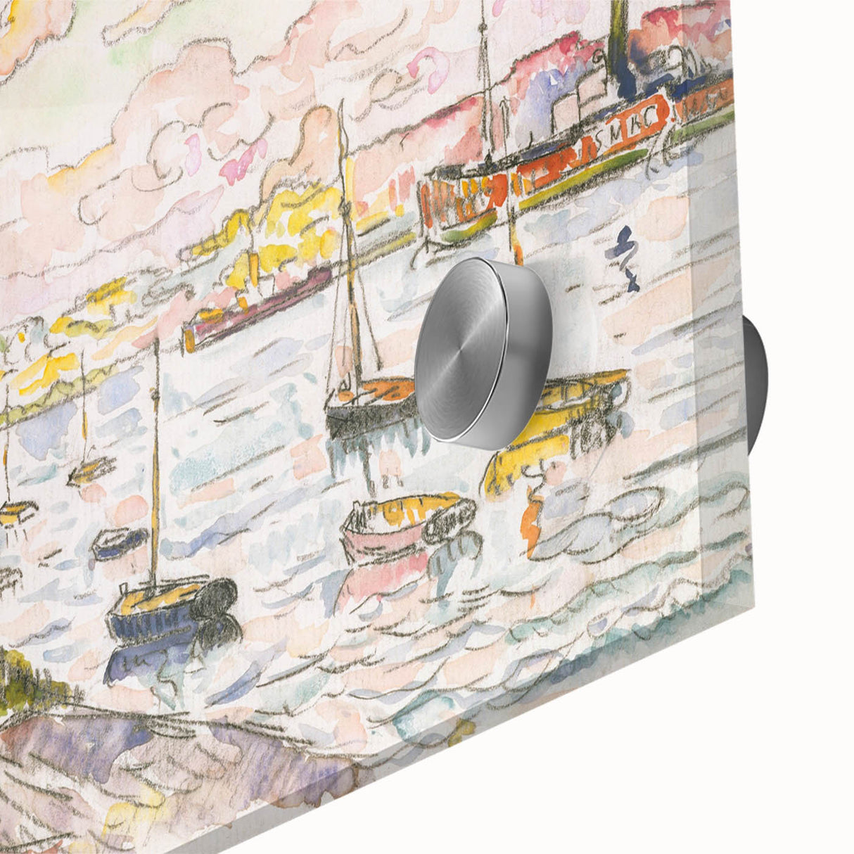 Modern Wall Art - Quilleboeuf by Paul Signac - Serene Harbor Decor