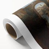 Romanticism Art: Ponte San Rocco by Granet - Landscape Canvas Print