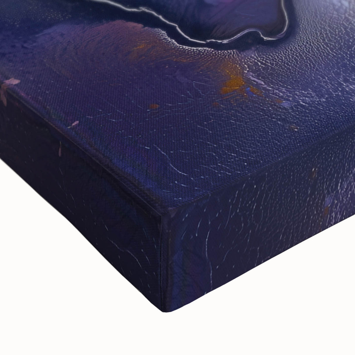 Canvas Art for Dining Area – Bold Purple & Gold Floral Print
