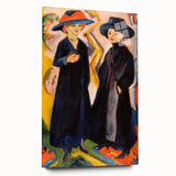 Expressionist Art: Two Women - Vibrant Abstract Expressionism Painting