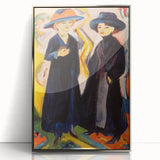 Expressionist Art: Two Women - Vibrant Abstract Expressionism Painting