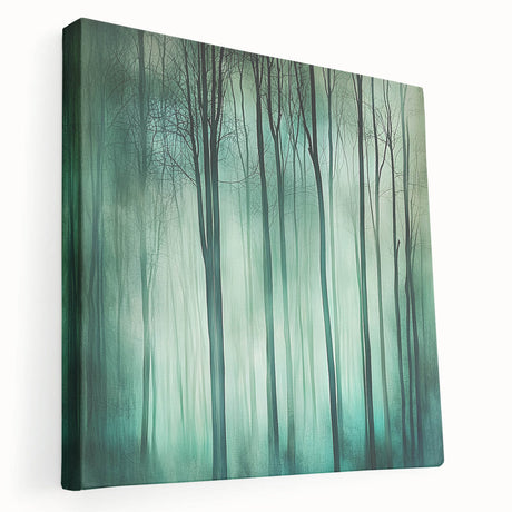 Abstract floral canvas artwork showcasing a vibrant design with intricate patterns in hues of pink, green, and gold. Ideal for modern home decor or art enthusiasts.
