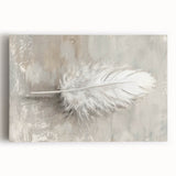 Abstract minimalist wall art stretched on canvas, showcasing soft pastel colors and geometric shapes, perfect for modern home decor. Ideal for enhancing living spaces with a touch of elegance and creativity.