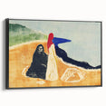 Expressionist Art: Two Women on the Shore - Abstract Expressionism Print