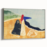 Expressionist Art: Two Women on the Shore - Abstract Expressionism Print